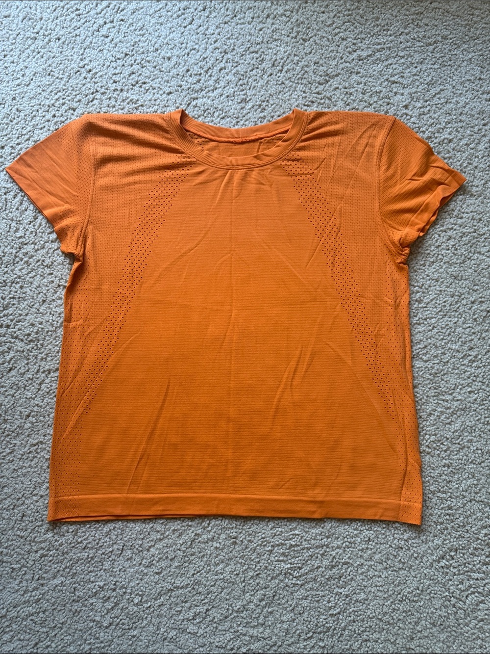 Lululemon Train to Be Shirt Lit Orange